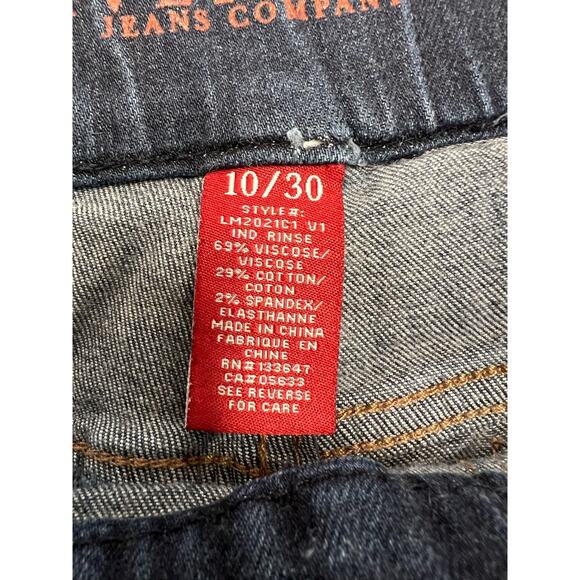 LIVERPOOL Jeans Sienna Pull-On Stretch Dark Wash Blue MidRise Back Pockets 10 - Picture 11 of 12